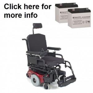 Quickie Freestyle Full Power Wheelchair Replacement Battery (2 Batteries)