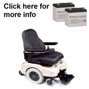 Quickie G-424 Power Wheelchair Replacement Battery (2 Batteries)