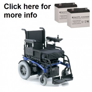 Quickie Groove Power Wheelchair Replacement Battery (2 Batteries)
