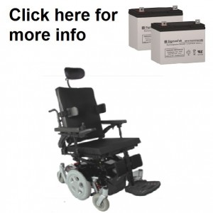 Quickie P-210 Power Wheelchair Replacement Battery (2 Batteries)
