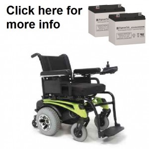 Quickie P-222 Power Wheelchair Replacement Battery (2 Batteries)