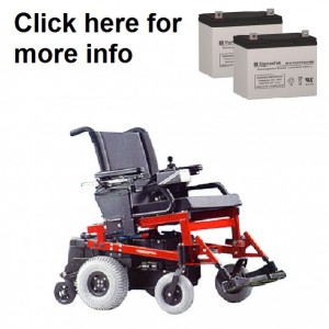 Quickie P-200 Power Wheelchair Replacement Battery (2 Batteries)