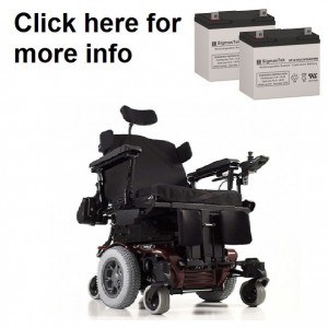 Quickie Rythm Power Wheelchair Replacement Battery (2 Batteries)