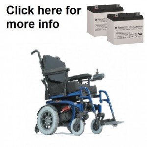 Quickie S-646 Power Wheelchair Replacement Battery (2 Batteries)