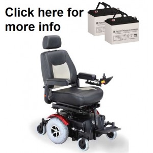 Rascal 327 Power Wheelchair Replacement Battery (2 Batteries)