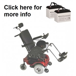 Rascal 330 Tilt Power Wheelchair Replacement Battery (2 Batteries)