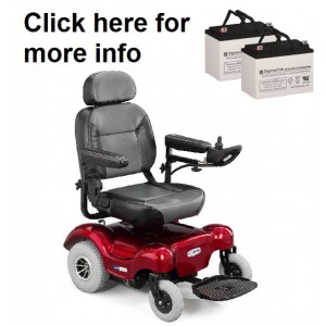 ActiveCare Renegade and Renegade P24 Power Wheelchair Replacement Battery (2 Batteries)