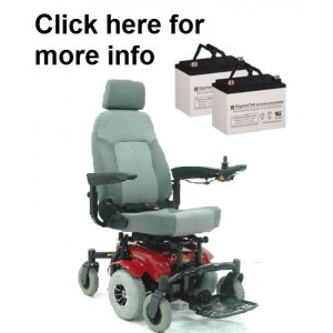 Shoprider 6Runner 10 Wheelchair Replacement Battery (2 Batteries)