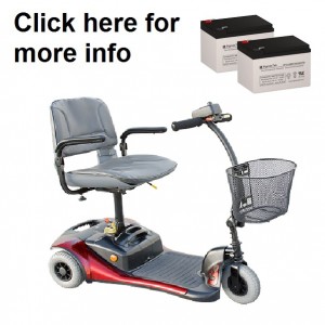 Shoprider Cooper Scooter Replacement Battery (2 Batteries)