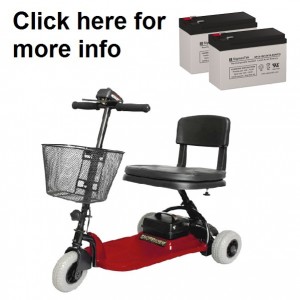 Shoprider Echo Scooter Replacement Battery (2 Batteries)