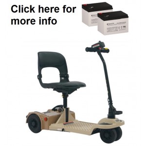 Shoprider Echo Folding Scooter Battery (2 Batteries)