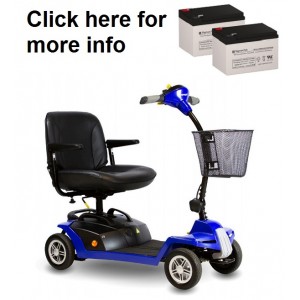 Shoprider Escape Scooter Battery (2 Batteries)