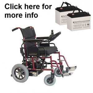 Shoprider Folding Power Chair FPC Replacement Battery (2 Batteries)