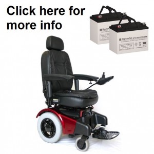 Shoprider Jetstream M and L Powerchair Battery (2 Batteries)