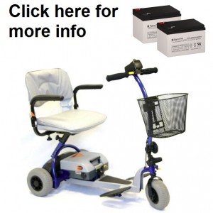 Shoprider Scootie Jr. Replacement Battery (2 Batteries)