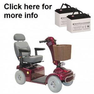 Shoprider Sprinter XL4 Scooter Replacement Battery (2 Batteries)
