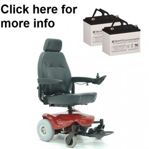Shoprider Streamer Sport Wheelchair Replacement Battery (2 Batteries)