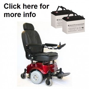 Shoprider Wizz Powerchair Replacement Battery (2 Batteries)