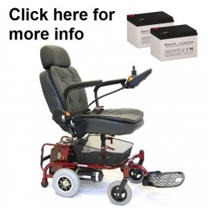 Shoprider XtraLite Jiffy Replacement Battery (2 Batteries)