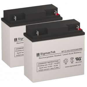 SigmasTek SP12-22, 12 Volt - 22Ah Battery (2 Batteries)