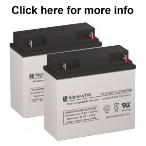 SigmasTek SP12-22 Sealed Lead Acid AGM Battery (2 Batteries)