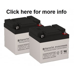 SigmasTek SP12-50, 12 Volt - 50Ah AGM Battery (2 Batteries)