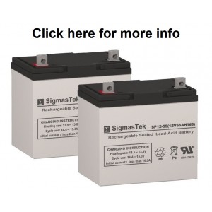 SigmasTek SP12-55 22NF SLA AGM Battery (2 Batteries)