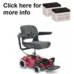 Pride Mobility Z-Chair Replacement Battery (2 Batteries)