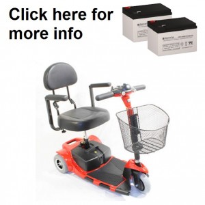 Zip'r Roo / Vive Health and EW-M34 Scooter (2 Batteries)